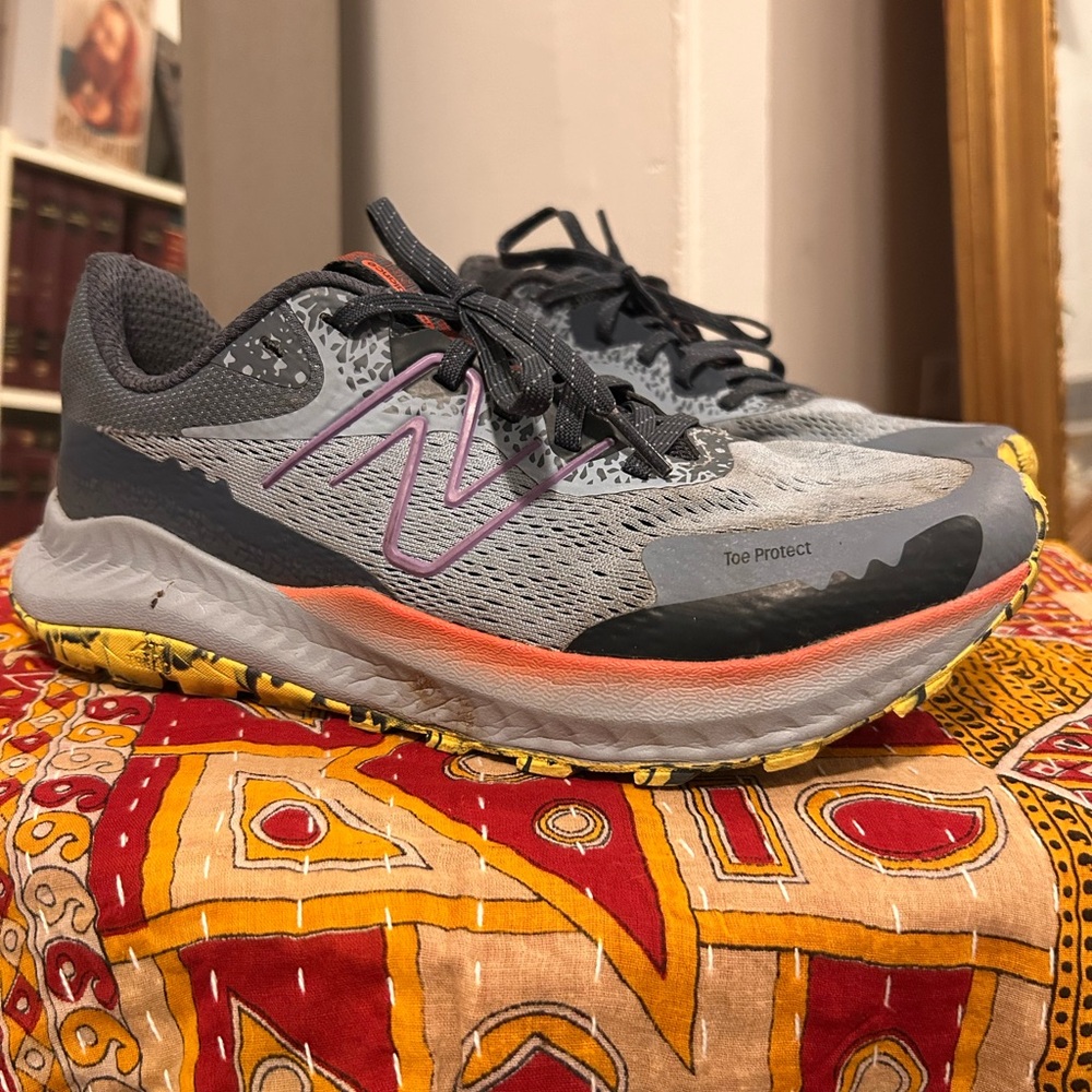 New Balance Gray and Purple Athletic Shoes